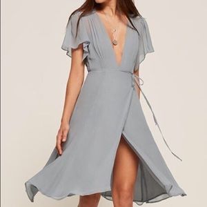 Blue Reformation midi dress